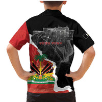 Personalized Haiti First Black Republic 1804 Family Matching Mermaid Dress and Hawaiian Shirt Ayiti Citadel Laferriere