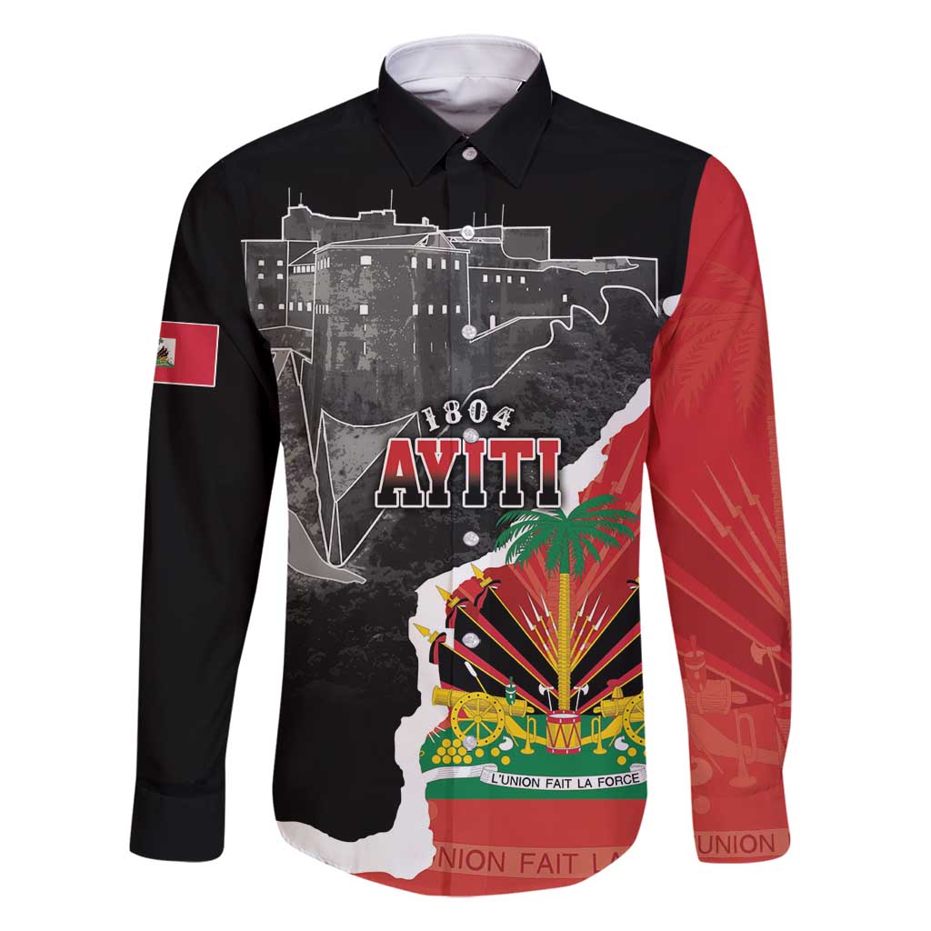 Personalized Haiti First Black Republic 1804 Family Matching Mermaid Dress and Hawaiian Shirt Ayiti Citadel Laferriere