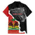 Personalized Haiti First Black Republic 1804 Family Matching Off Shoulder Short Dress and Hawaiian Shirt Ayiti Citadel Laferriere