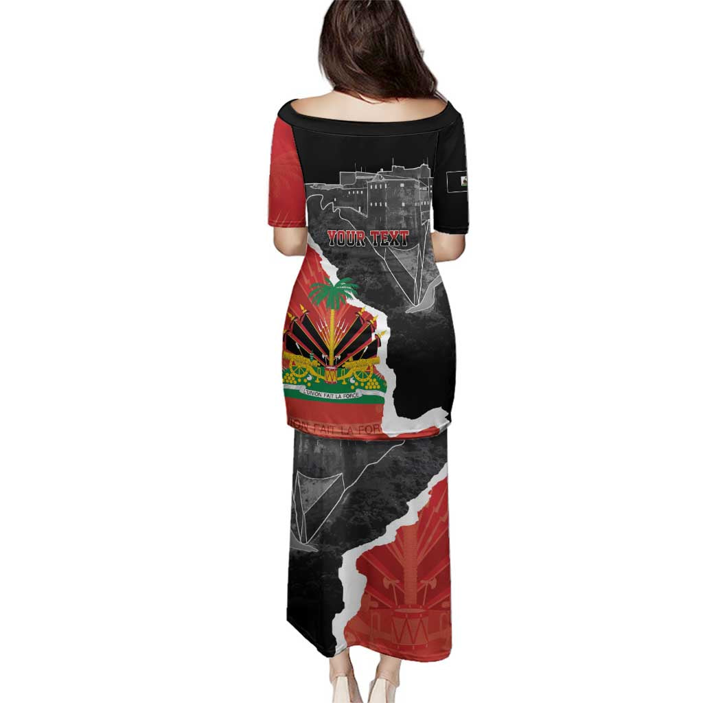 Personalized Haiti First Black Republic 1804 Family Matching Puletasi and Hawaiian Shirt Ayiti Citadel Laferriere