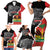 Personalized Haiti First Black Republic 1804 Family Matching Short Sleeve Bodycon Dress and Hawaiian Shirt Ayiti Citadel Laferriere