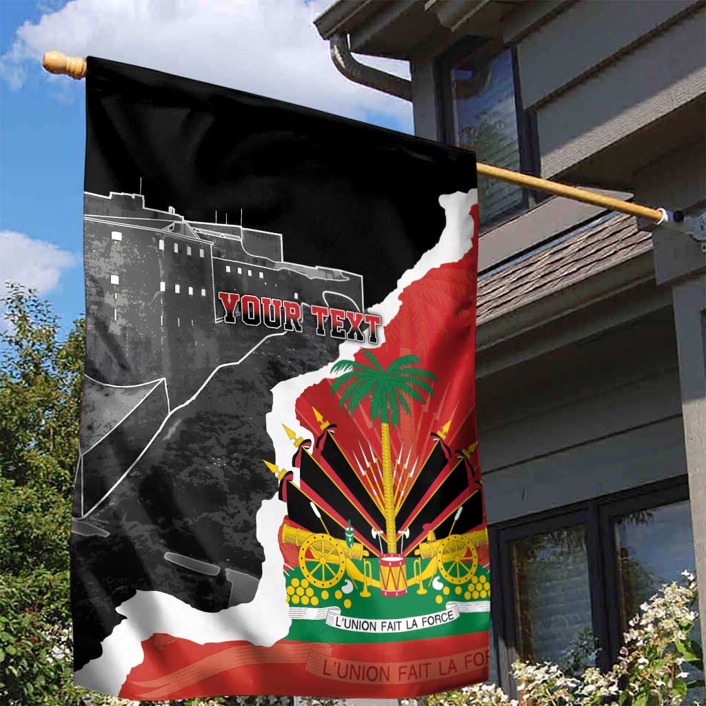 Personalized Haiti First Black Republic 1804 Garden Flag Ayiti Citadel Laferriere