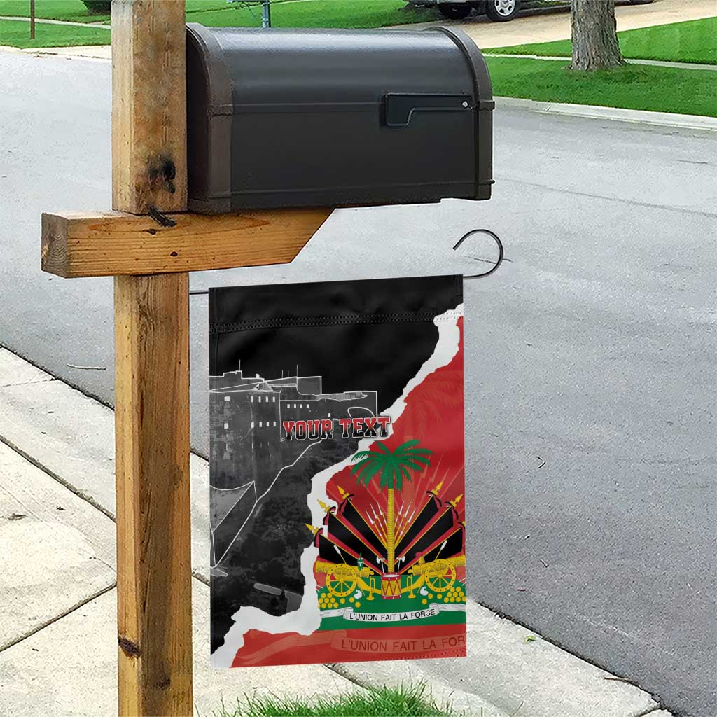 Personalized Haiti First Black Republic 1804 Garden Flag Ayiti Citadel Laferriere