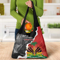Personalized Haiti First Black Republic 1804 Grocery Bag Ayiti Citadel Laferriere