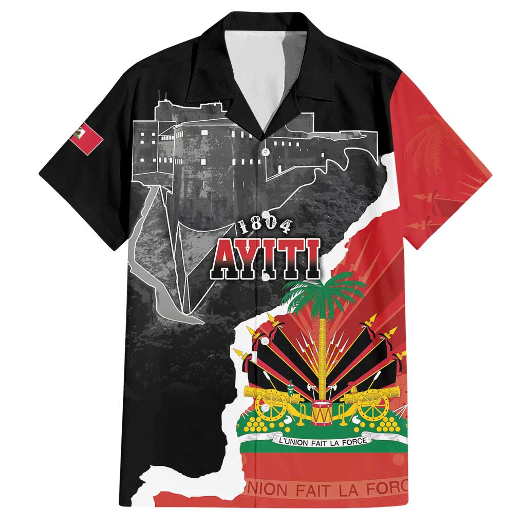 Personalized Haiti First Black Republic 1804 Hawaiian Shirt Ayiti Citadel Laferriere