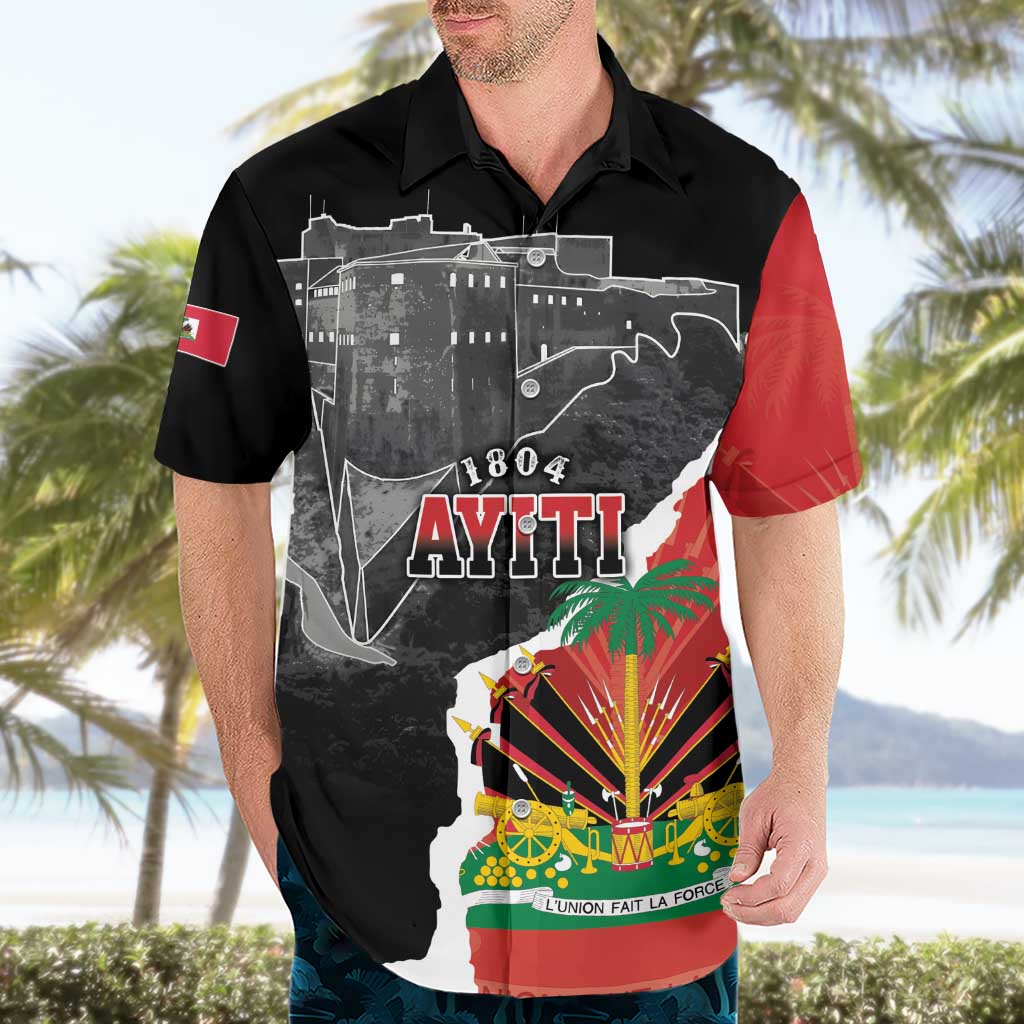 Personalized Haiti First Black Republic 1804 Hawaiian Shirt Ayiti Citadel Laferriere