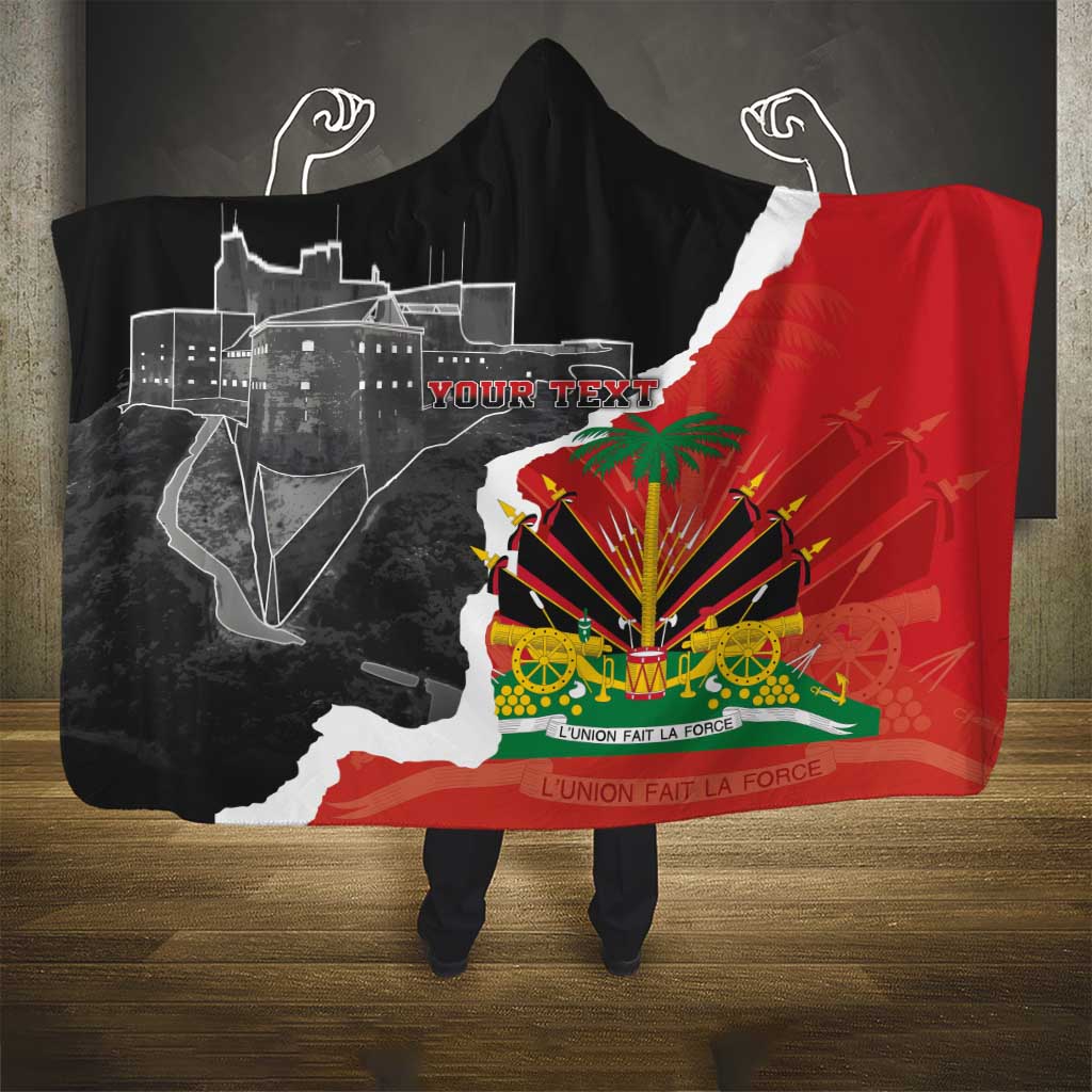 Personalized Haiti First Black Republic 1804 Hooded Blanket Ayiti Citadel Laferriere