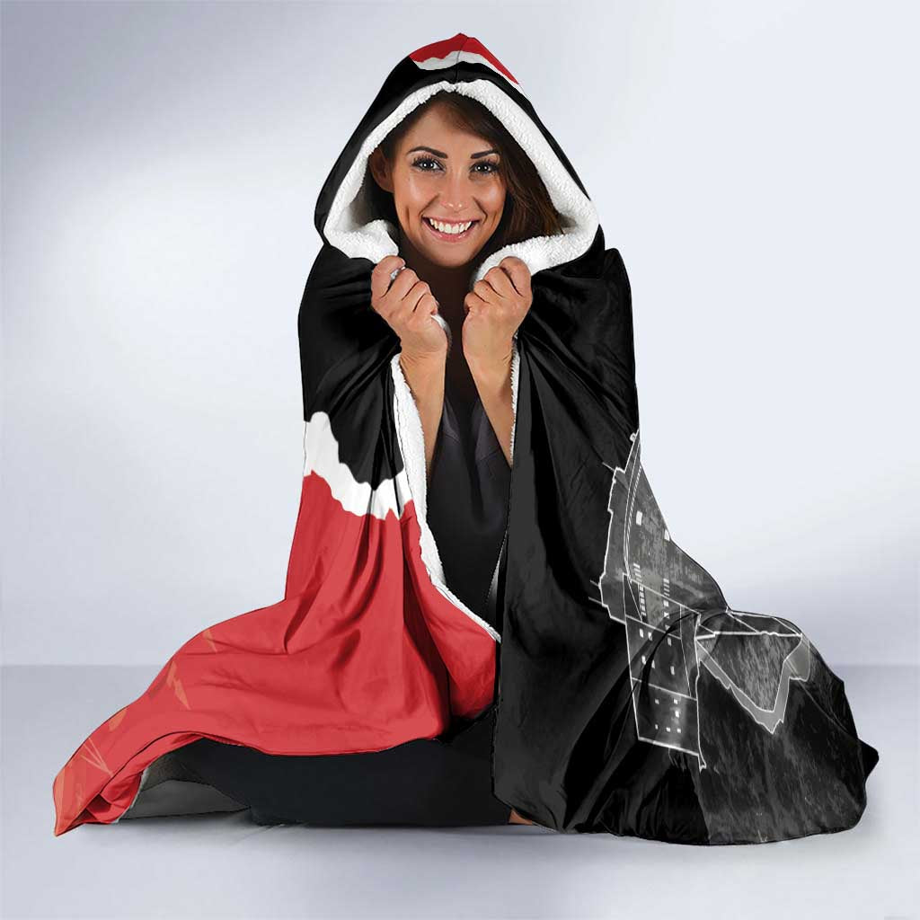 Personalized Haiti First Black Republic 1804 Hooded Blanket Ayiti Citadel Laferriere