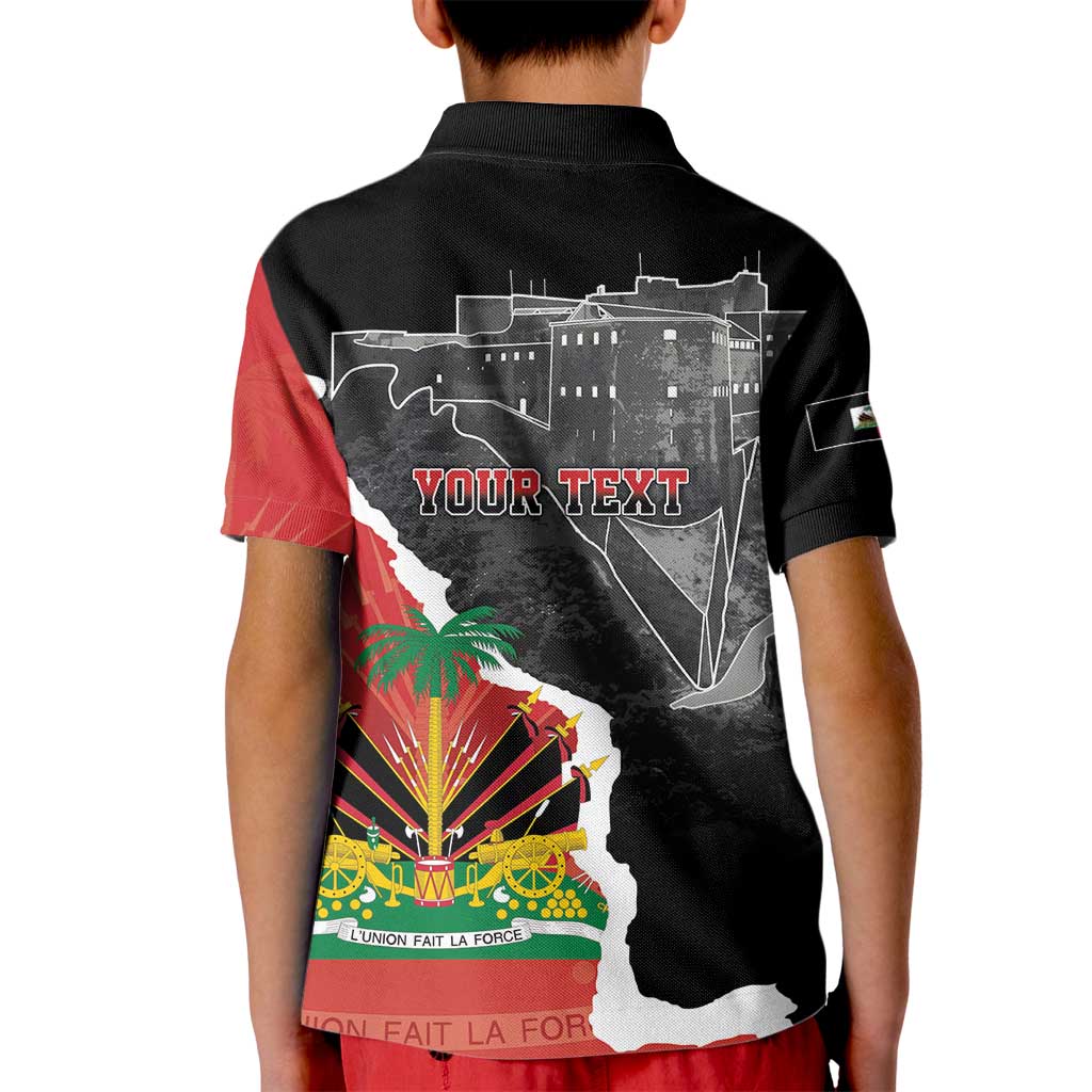 Personalized Haiti First Black Republic 1804 Kid Polo Shirt Ayiti Citadel Laferriere