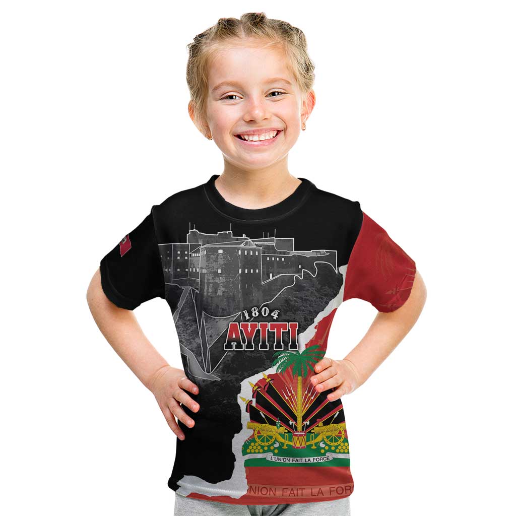 Personalized Haiti First Black Republic 1804 Kid T Shirt Ayiti Citadel Laferriere