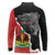 Personalized Haiti First Black Republic 1804 Long Sleeve Polo Shirt Ayiti Citadel Laferriere