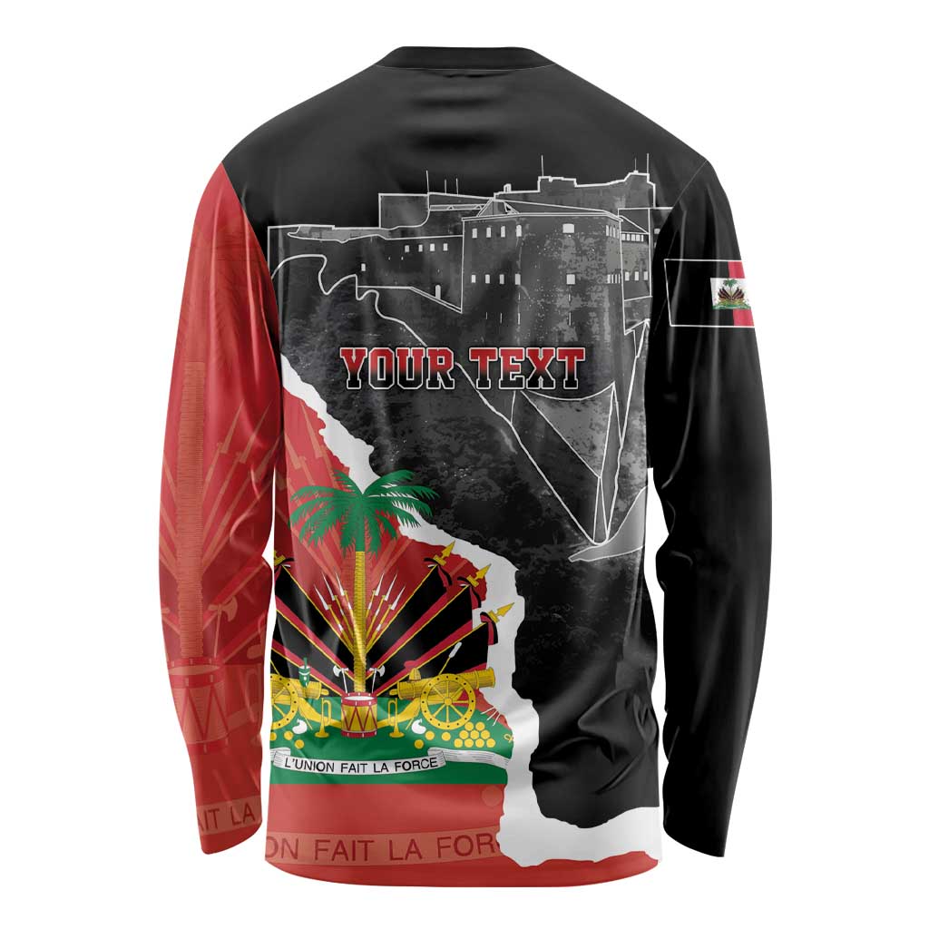 Personalized Haiti First Black Republic 1804 Long Sleeve Shirt Ayiti Citadel Laferriere