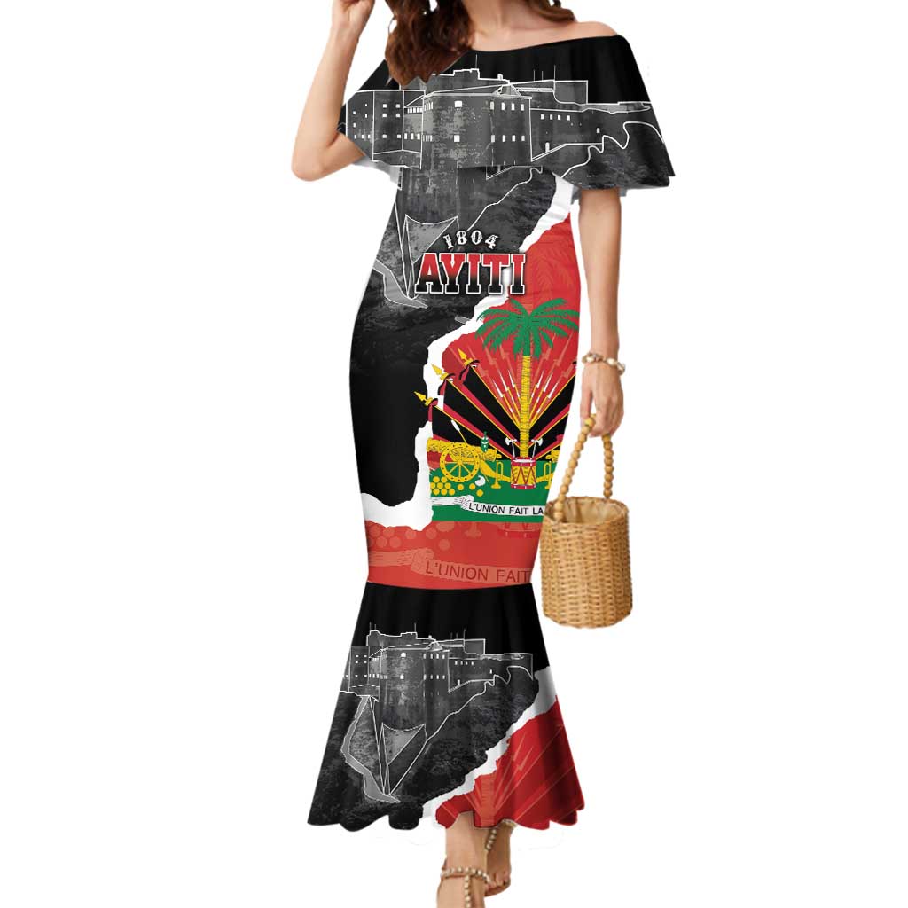 Personalized Haiti First Black Republic 1804 Mermaid Dress Ayiti Citadel Laferriere