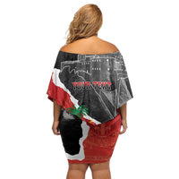 Personalized Haiti First Black Republic 1804 Off Shoulder Short Dress Ayiti Citadel Laferriere