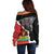 Personalized Haiti First Black Republic 1804 Off Shoulder Sweater Ayiti Citadel Laferriere