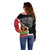 Personalized Haiti First Black Republic 1804 Off Shoulder Sweater Ayiti Citadel Laferriere