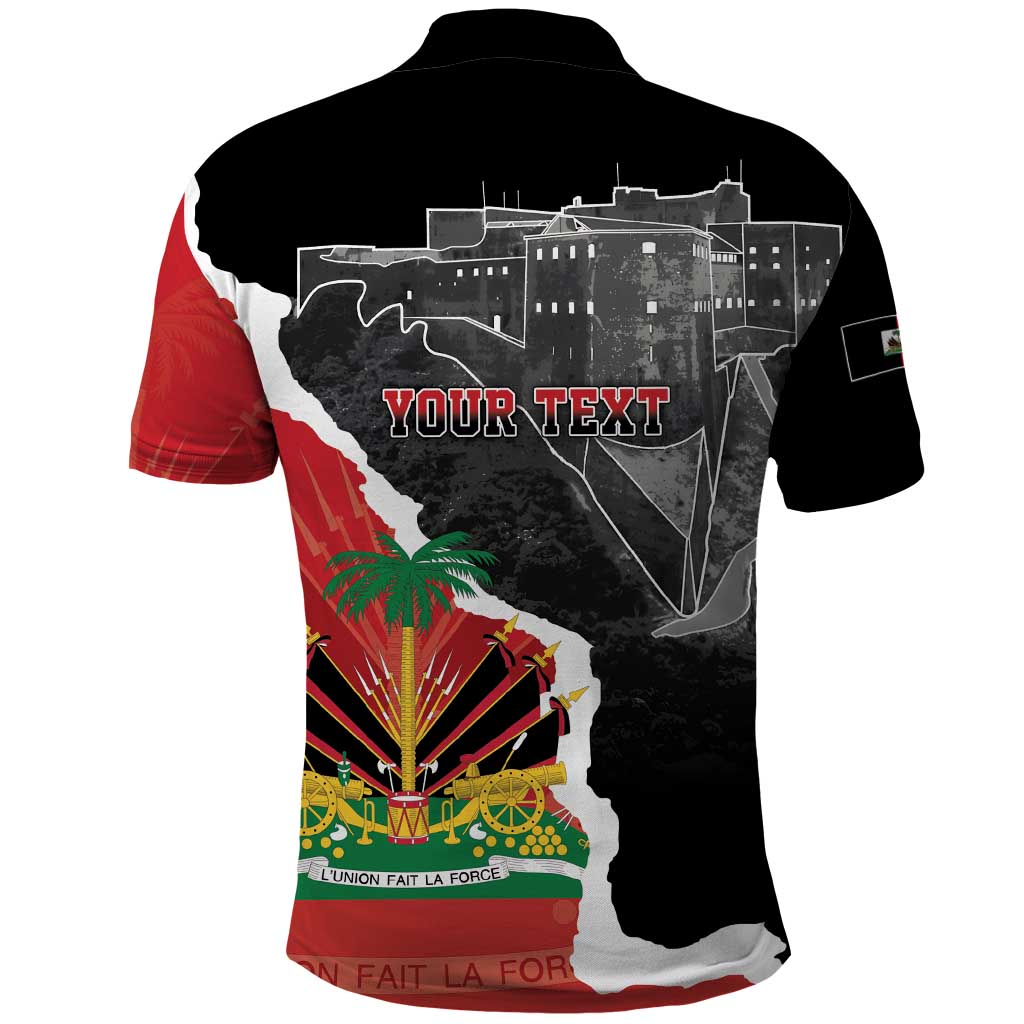 Personalized Haiti First Black Republic 1804 Polo Shirt Ayiti Citadel Laferriere