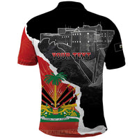 Personalized Haiti First Black Republic 1804 Polo Shirt Ayiti Citadel Laferriere
