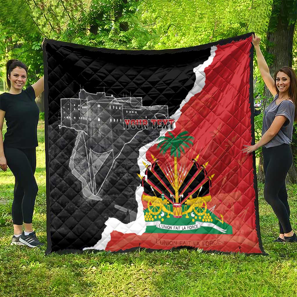 Personalized Haiti First Black Republic 1804 Quilt Ayiti Citadel Laferriere