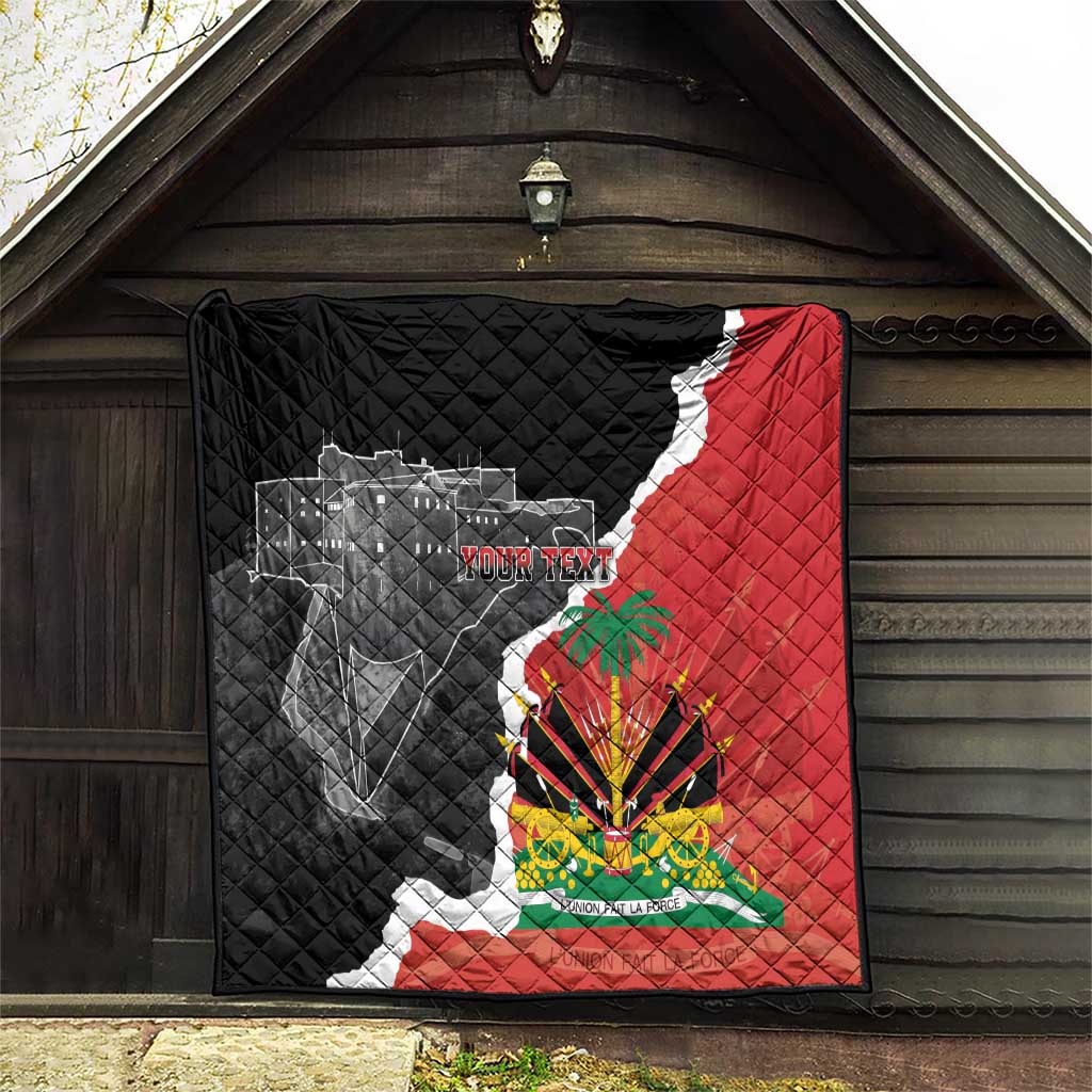 Personalized Haiti First Black Republic 1804 Quilt Ayiti Citadel Laferriere