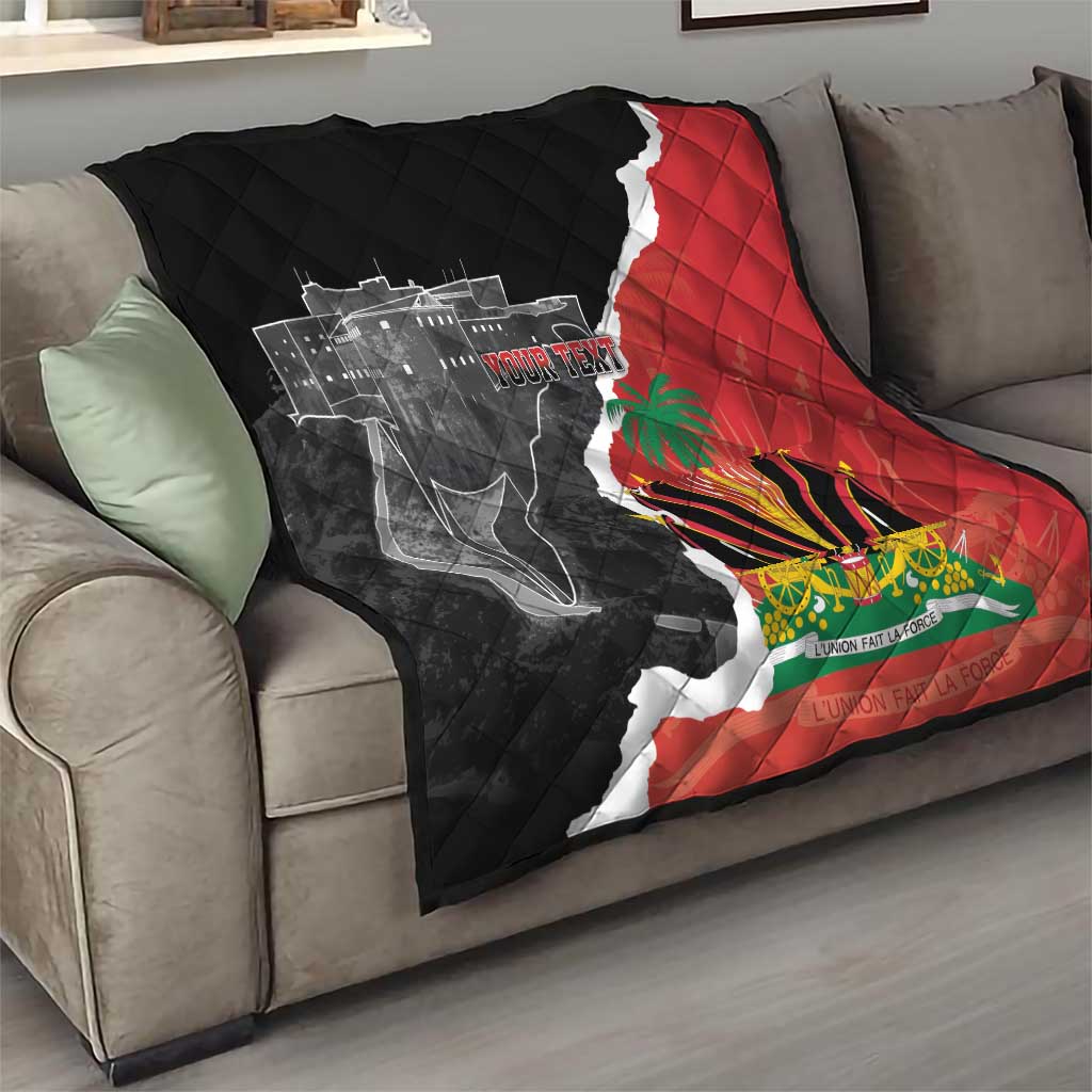 Personalized Haiti First Black Republic 1804 Quilt Ayiti Citadel Laferriere
