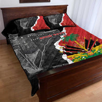 Personalized Haiti First Black Republic 1804 Quilt Bed Set Ayiti Citadel Laferriere