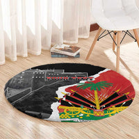 Personalized Haiti First Black Republic 1804 Round Carpet Ayiti Citadel Laferriere