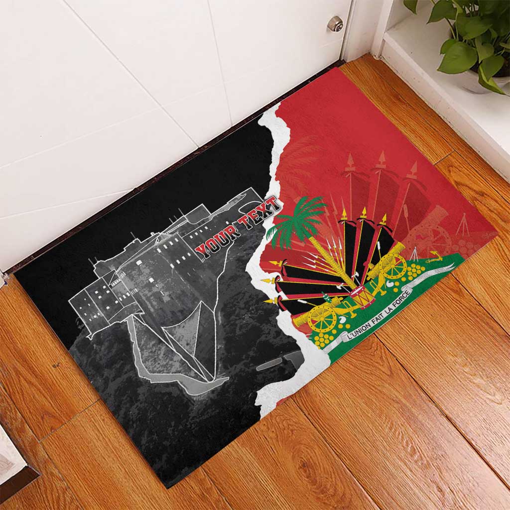Personalized Haiti First Black Republic 1804 Rubber Doormat Ayiti Citadel Laferriere