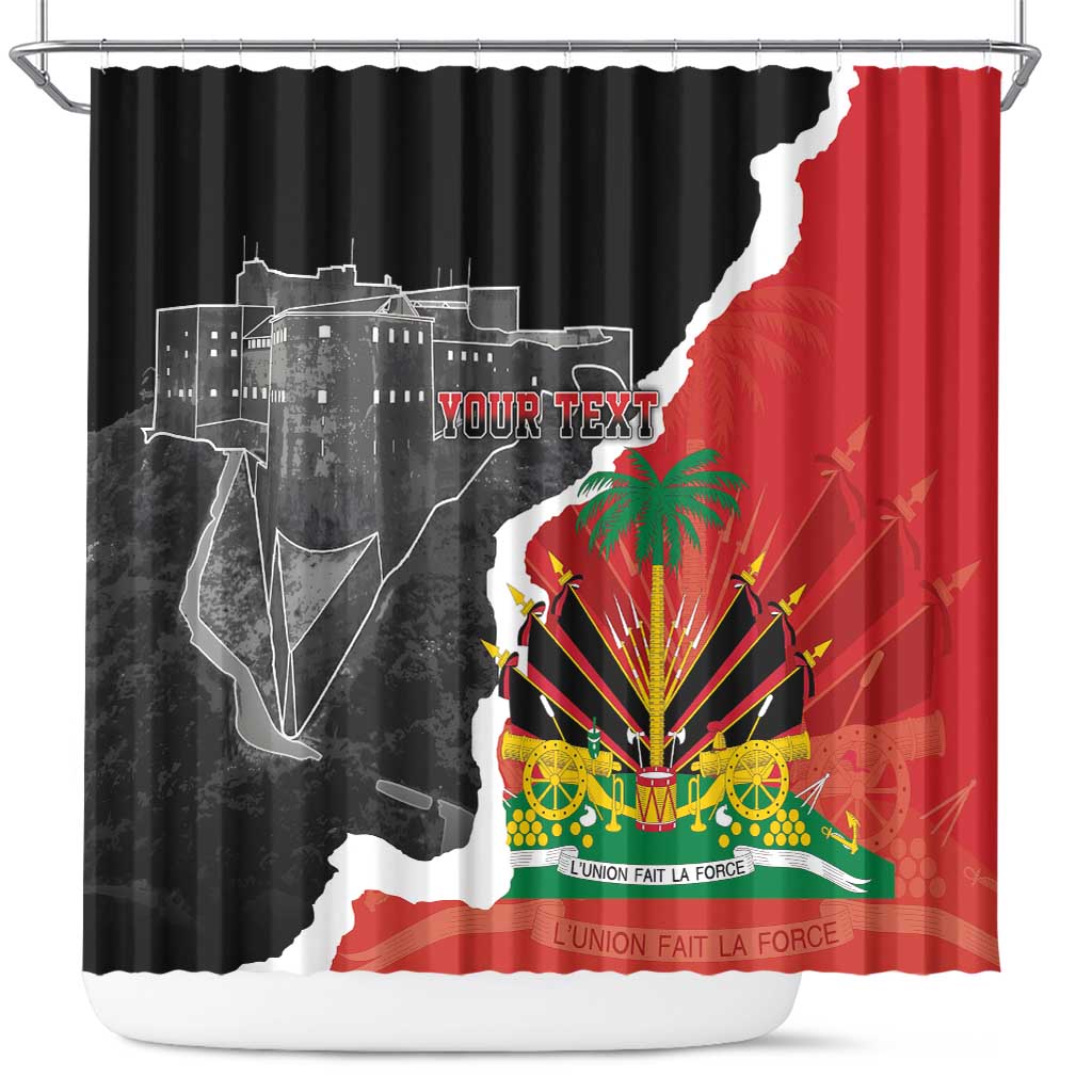 Personalized Haiti First Black Republic 1804 Shower Curtain Ayiti Citadel Laferriere