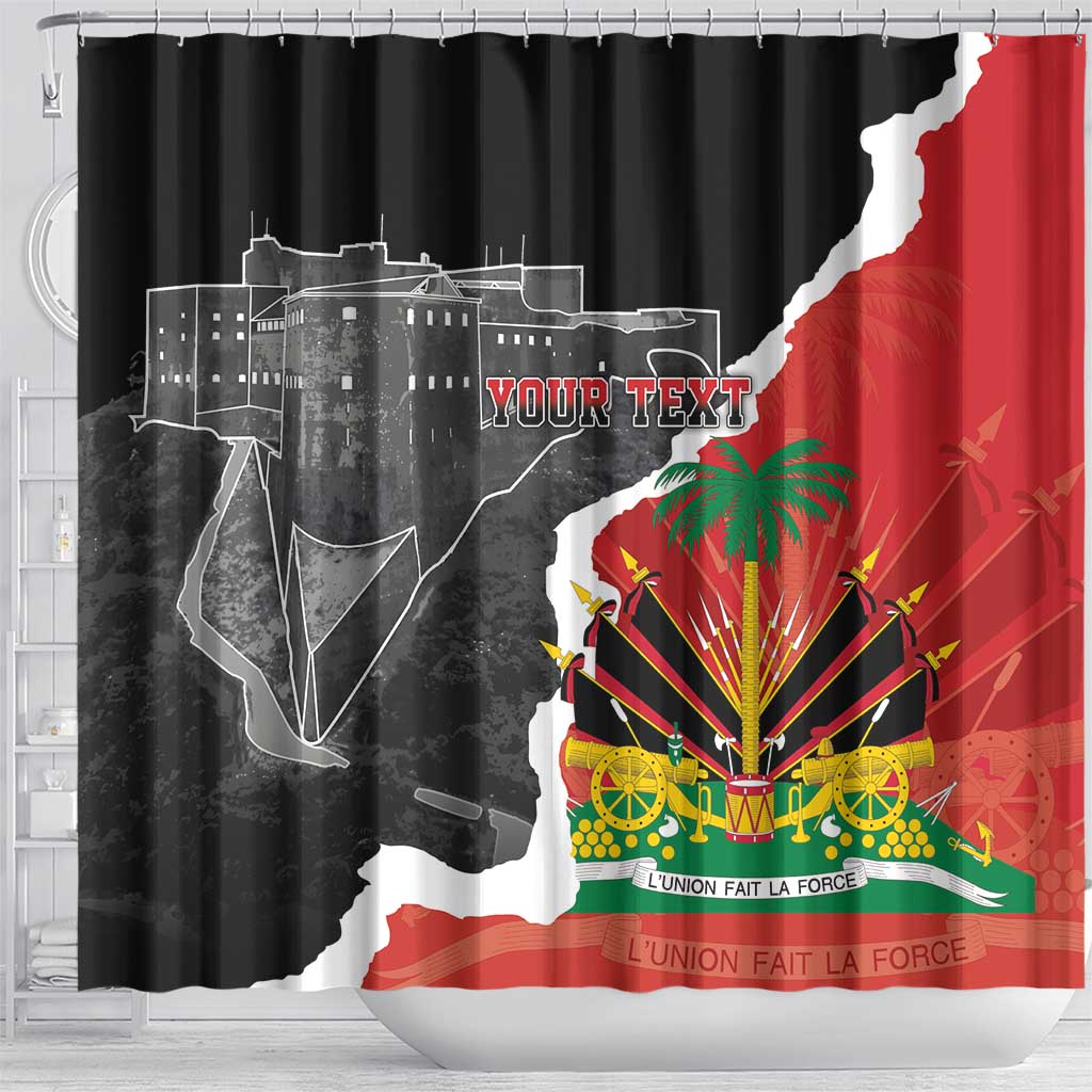 Personalized Haiti First Black Republic 1804 Shower Curtain Ayiti Citadel Laferriere