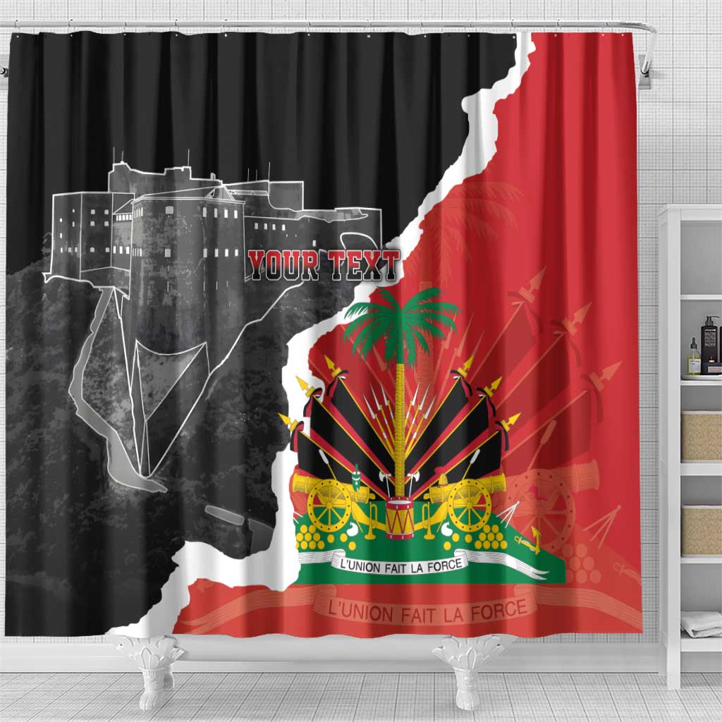 Personalized Haiti First Black Republic 1804 Shower Curtain Ayiti Citadel Laferriere