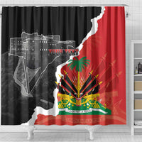 Personalized Haiti First Black Republic 1804 Shower Curtain Ayiti Citadel Laferriere