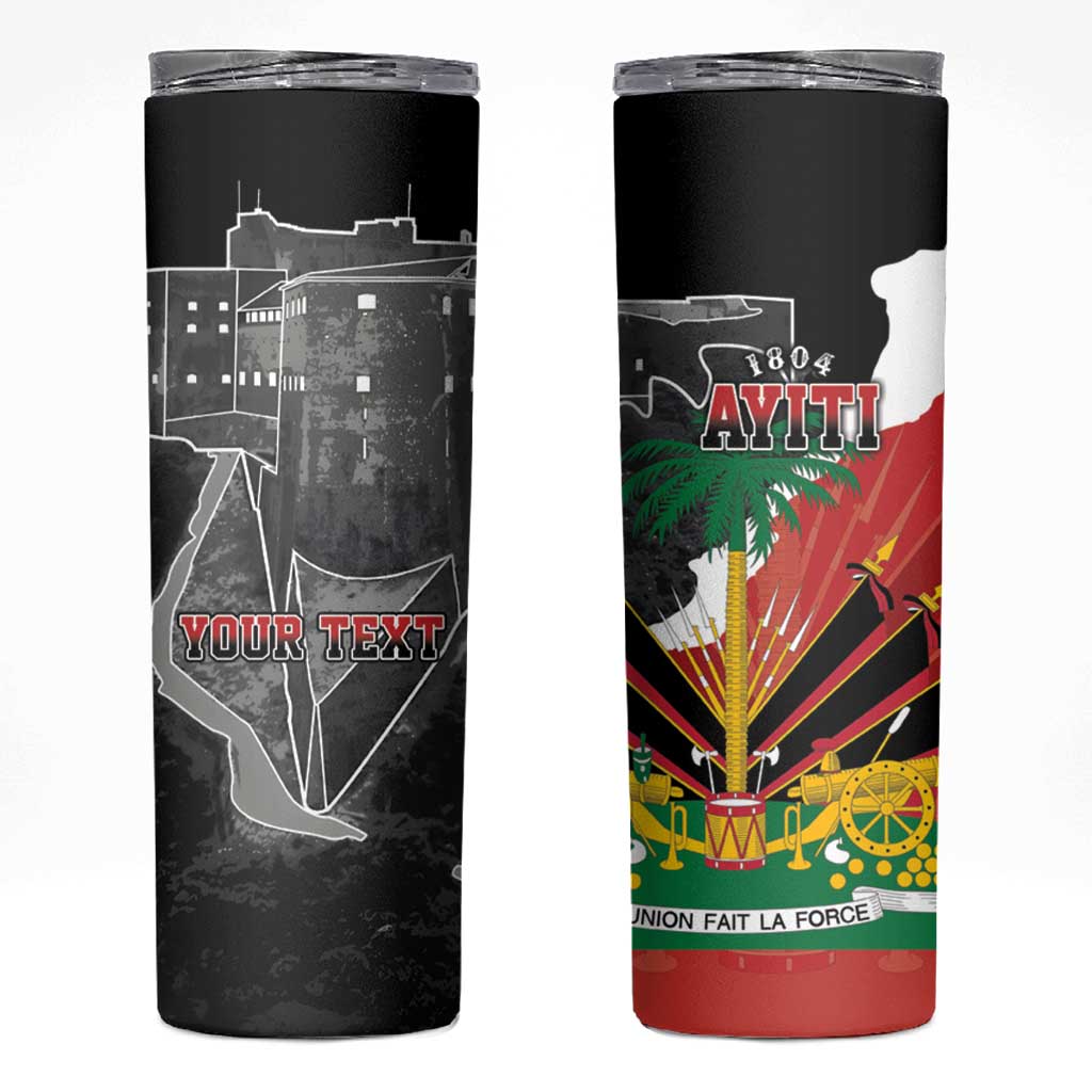 Personalized Haiti First Black Republic 1804 Skinny Tumbler Ayiti Citadel Laferriere