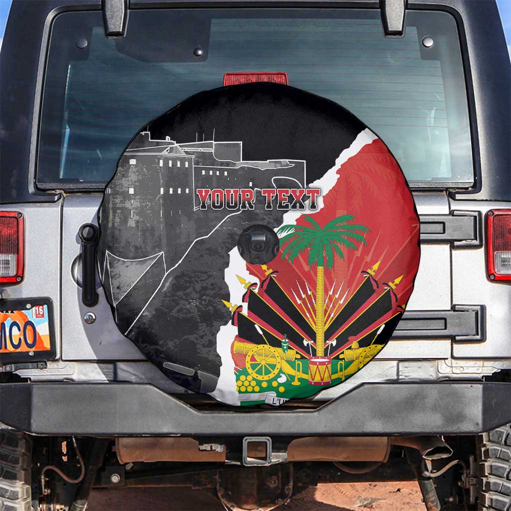 Personalized Haiti First Black Republic 1804 Spare Tire Cover Ayiti Citadel Laferriere