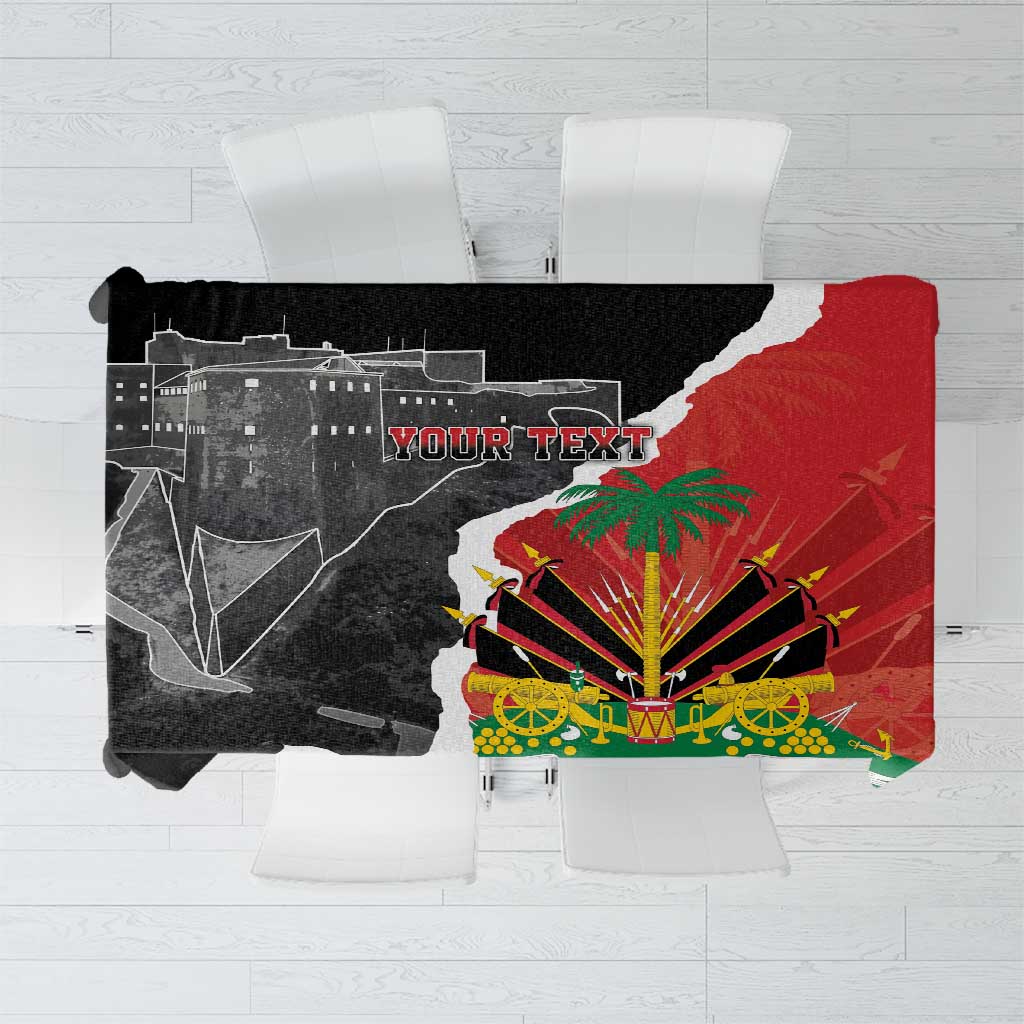 Personalized Haiti First Black Republic 1804 Tablecloth Ayiti Citadel Laferriere