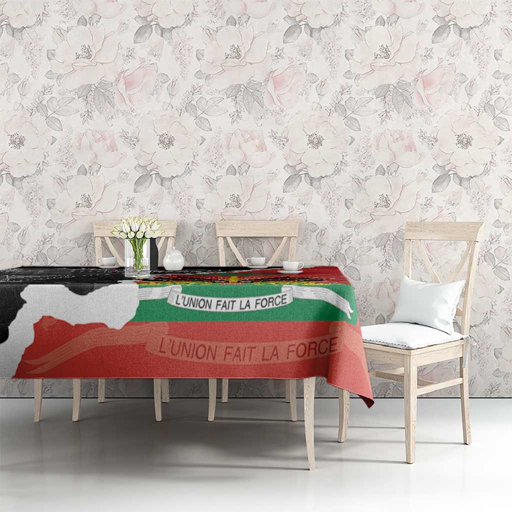 Personalized Haiti First Black Republic 1804 Tablecloth Ayiti Citadel Laferriere