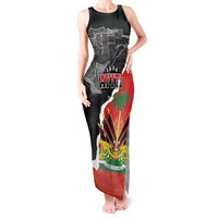 Personalized Haiti First Black Republic 1804 Tank Maxi Dress Ayiti Citadel Laferriere