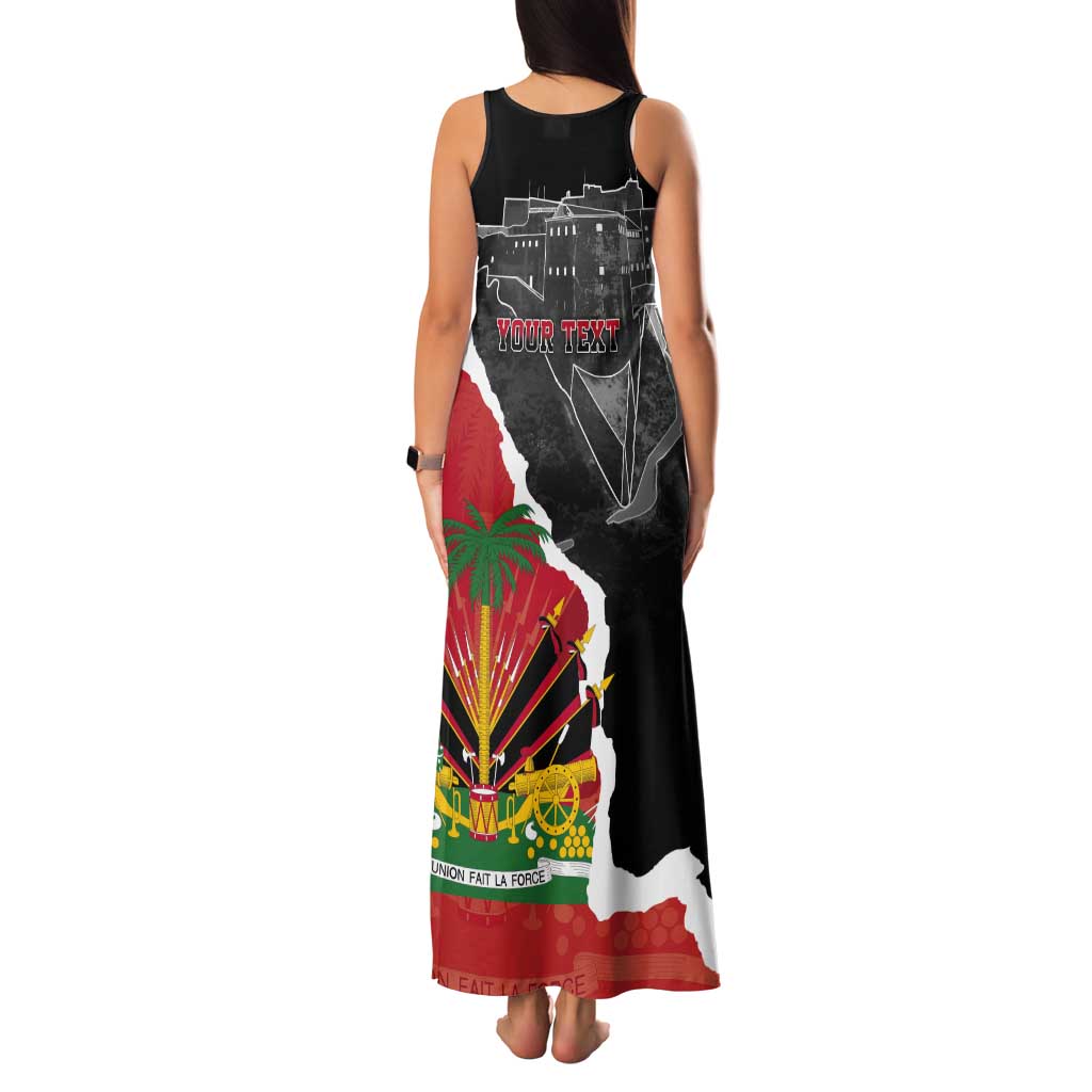 Personalized Haiti First Black Republic 1804 Tank Maxi Dress Ayiti Citadel Laferriere