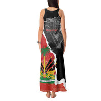 Personalized Haiti First Black Republic 1804 Tank Maxi Dress Ayiti Citadel Laferriere