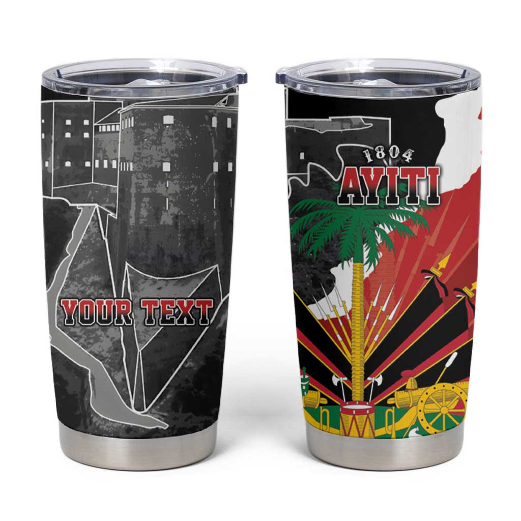 Personalized Haiti First Black Republic 1804 Tumbler Cup Ayiti Citadel Laferriere