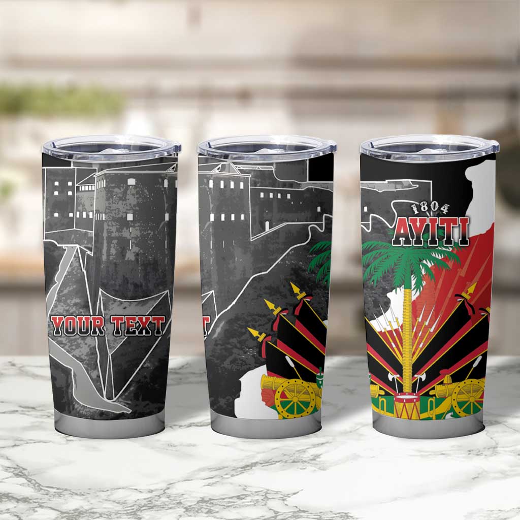 Personalized Haiti First Black Republic 1804 Tumbler Cup Ayiti Citadel Laferriere