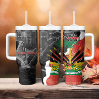 Personalized Haiti First Black Republic 1804 Tumbler With Handle Ayiti Citadel Laferriere