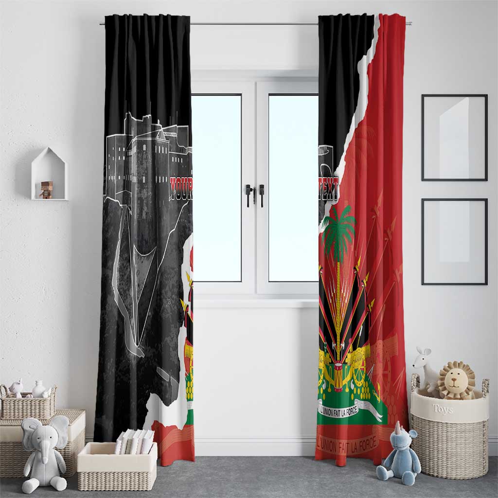 Personalized Haiti First Black Republic 1804 Window Curtain Ayiti Citadel Laferriere