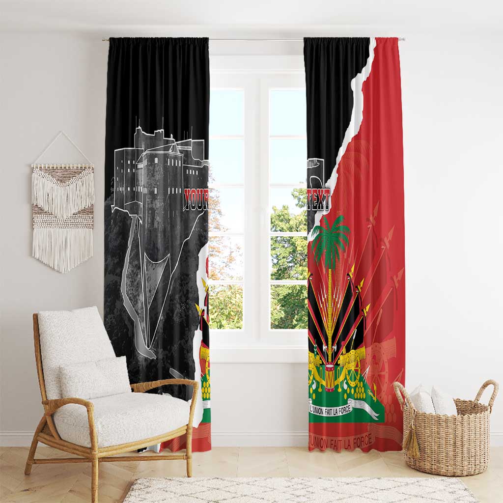 Personalized Haiti First Black Republic 1804 Window Curtain Ayiti Citadel Laferriere