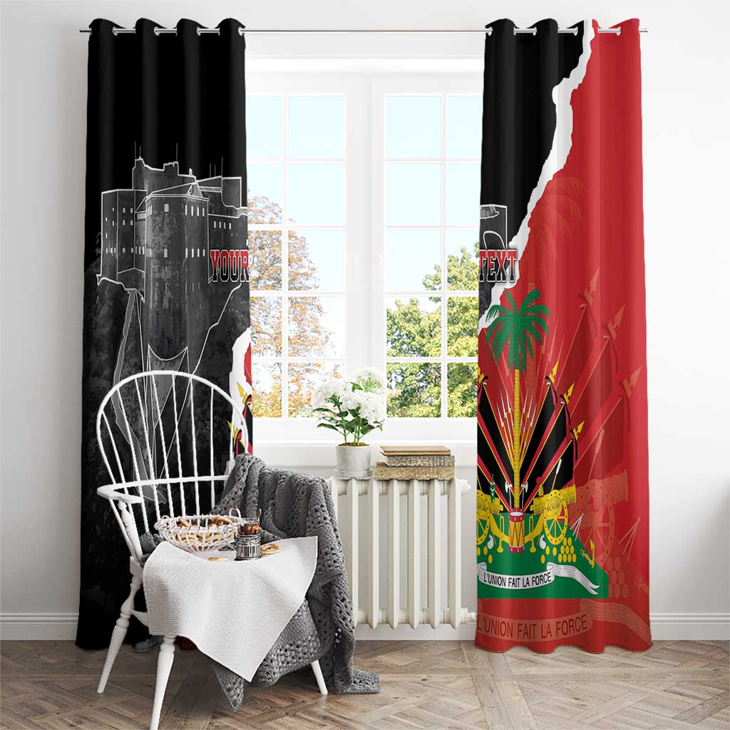 Personalized Haiti First Black Republic 1804 Window Curtain Ayiti Citadel Laferriere