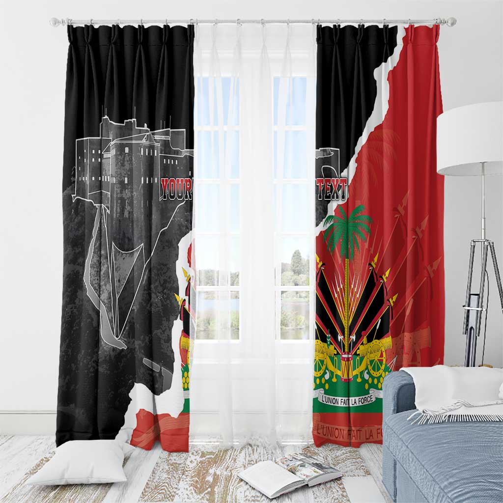 Personalized Haiti First Black Republic 1804 Window Curtain Ayiti Citadel Laferriere