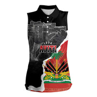 Personalized Haiti First Black Republic 1804 Women Sleeveless Polo Shirt Ayiti Citadel Laferriere