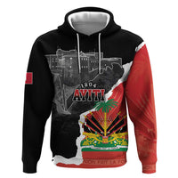 Personalized Haiti First Black Republic 1804 Zip Hoodie Ayiti Citadel Laferriere