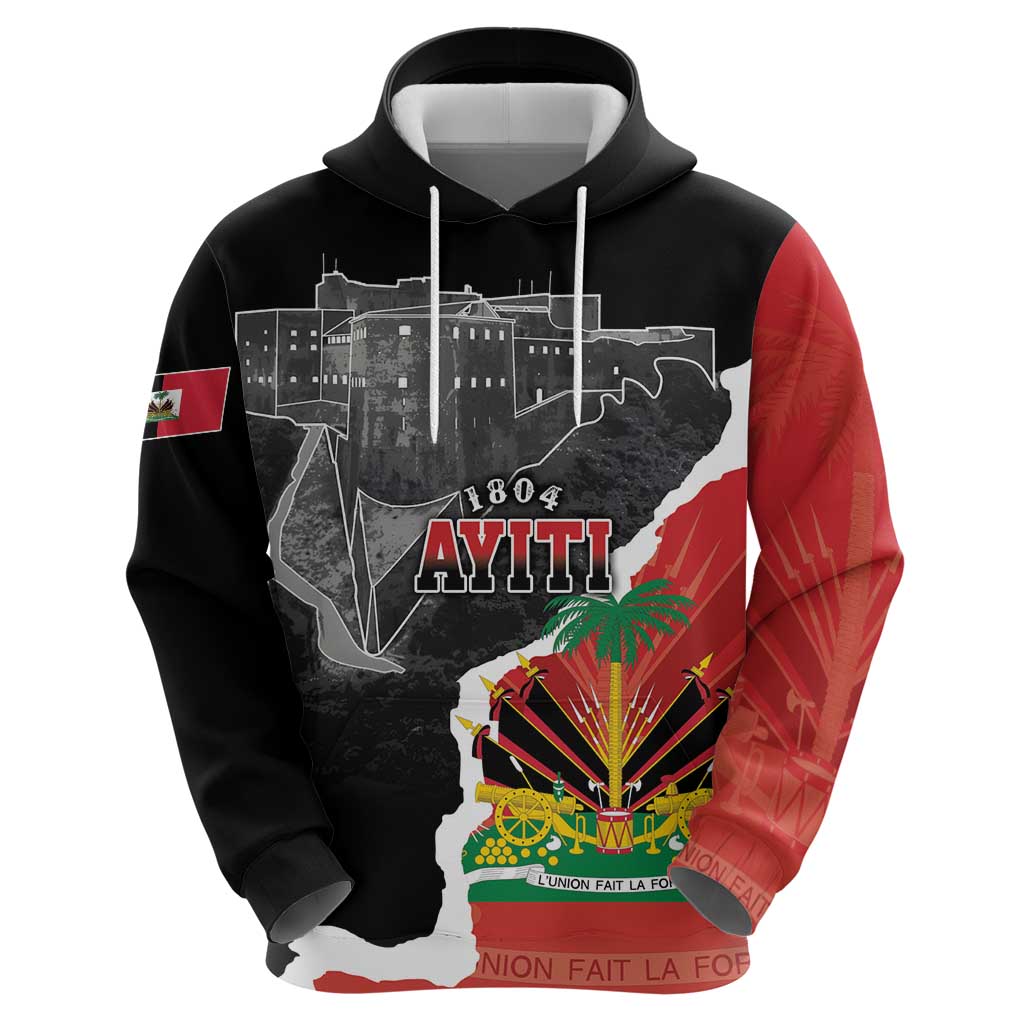 Personalized Haiti First Black Republic 1804 Zip Hoodie Ayiti Citadel Laferriere