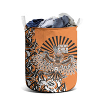 Canada Indigenous Orange Laundry Basket Haida Art Thunder Bird